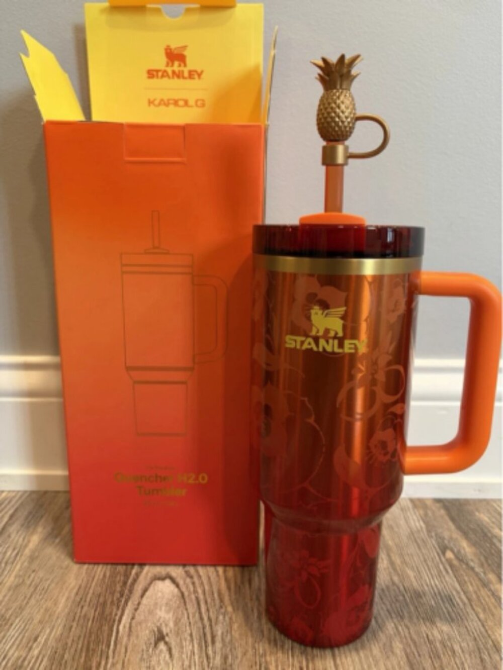 Stanley x KAROL G 40oz Quencher H2.0 FlowState Tumbler Cup New Limited IN HAND